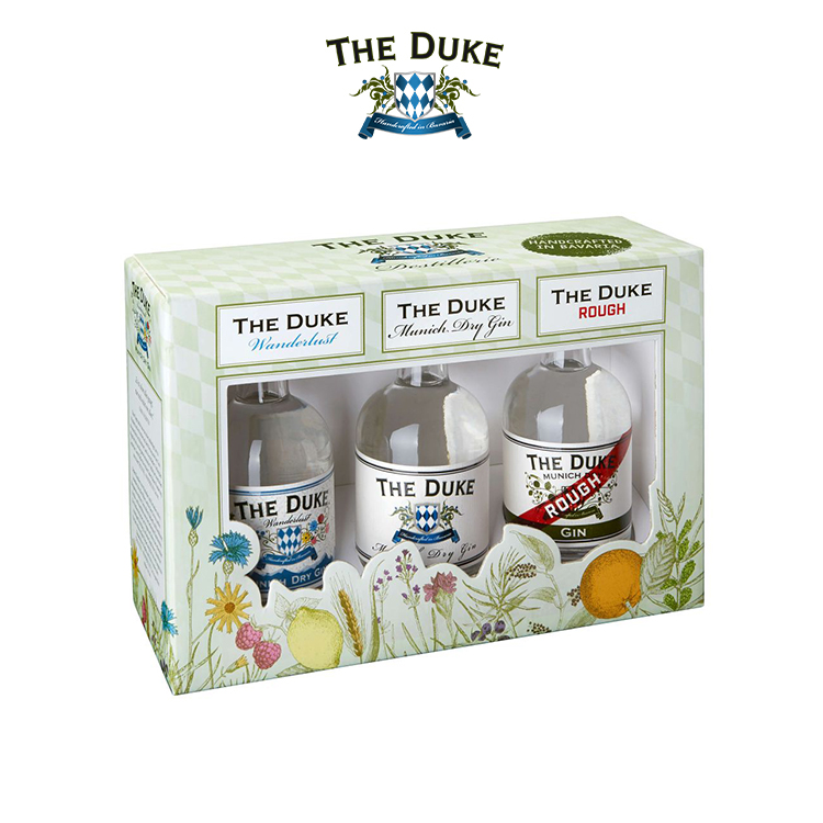 Alcoholic Beverages Gin Suppliers The Duke Munich Dry Gin Miniature Gift Set 3 x 10cl