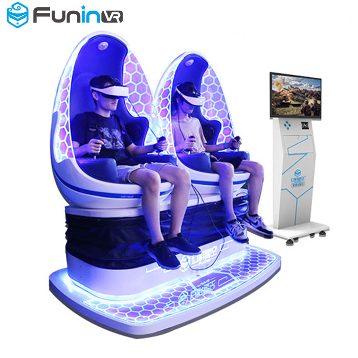 FuninVR развлечения 2019 9D VR кино 2 сиденья стенд виртуальной реальности 9D симулятор с 360 градусов просмотра