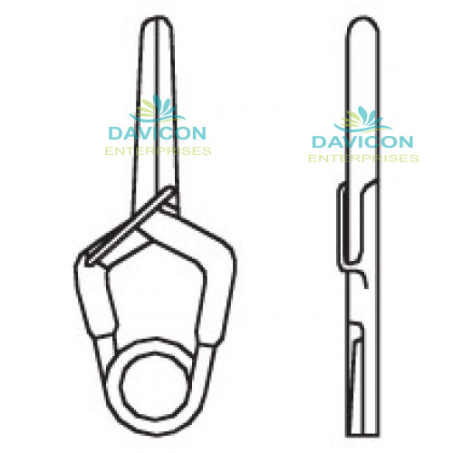 Yasargil Standard Aneurysm Vessel-Clips,x=7.0mm,y=6.2mm,gms=150