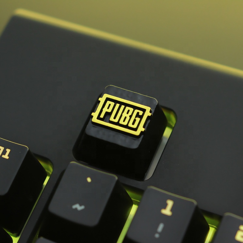 Keystone Customized personalized embossed zinc-aluminum alloy metal artisan keycaps mechanical keyboard R4