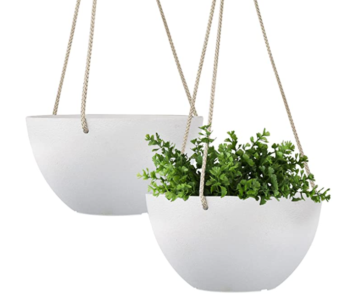 Wholesale Plastic Hanging Planters Hanging Plant Flower Pots Plastic Hanging Plant Containers with Drainage Hole