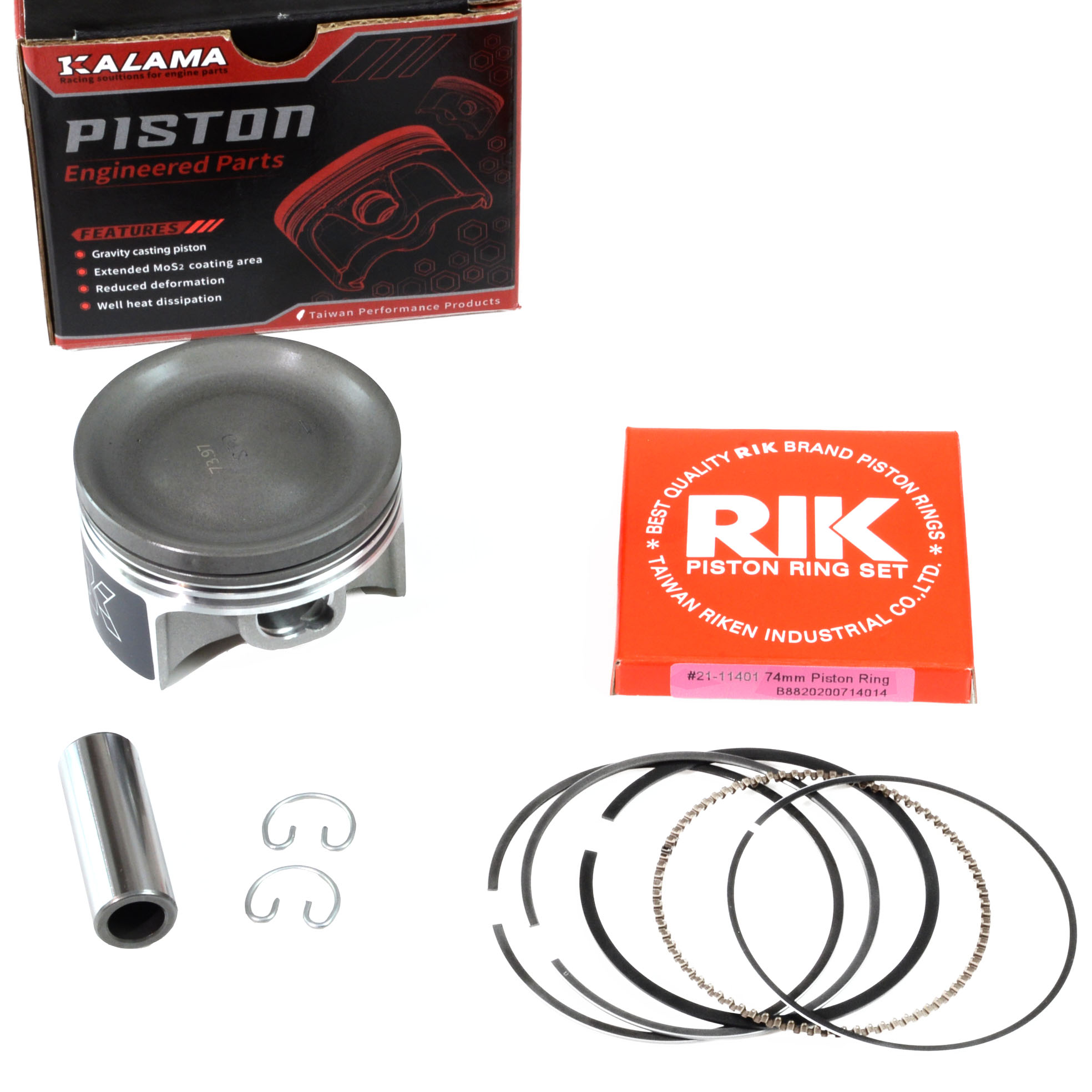 Kalama Racing Performance Piston Ring Kits for Maverick X3 Max R 2018-2019 SP1