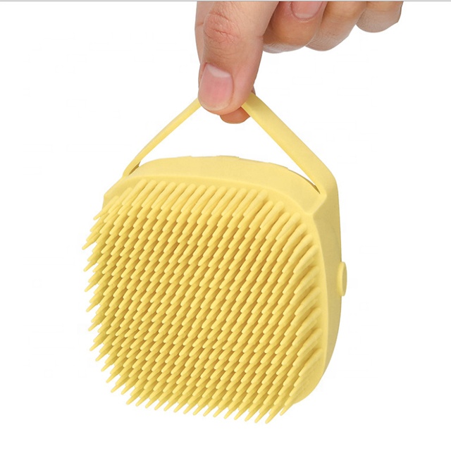 2021 New Can put the shower gel design Baby bath silicone bath brush baby rub mud bath artifact Silicone Body Brush