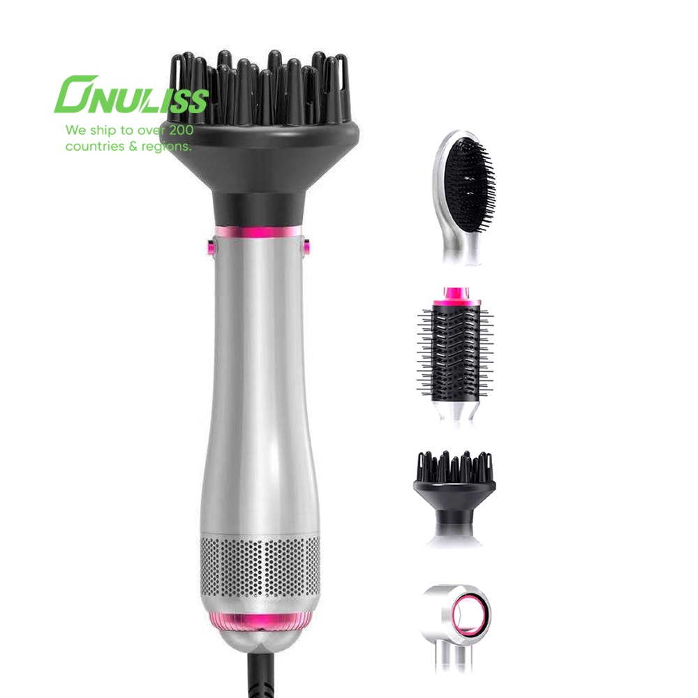 Professional 5 in 1 Curling Iron One Step Air Hot Comb Hair Dryer Brush Dryer and Volumizer Hot Air Brush