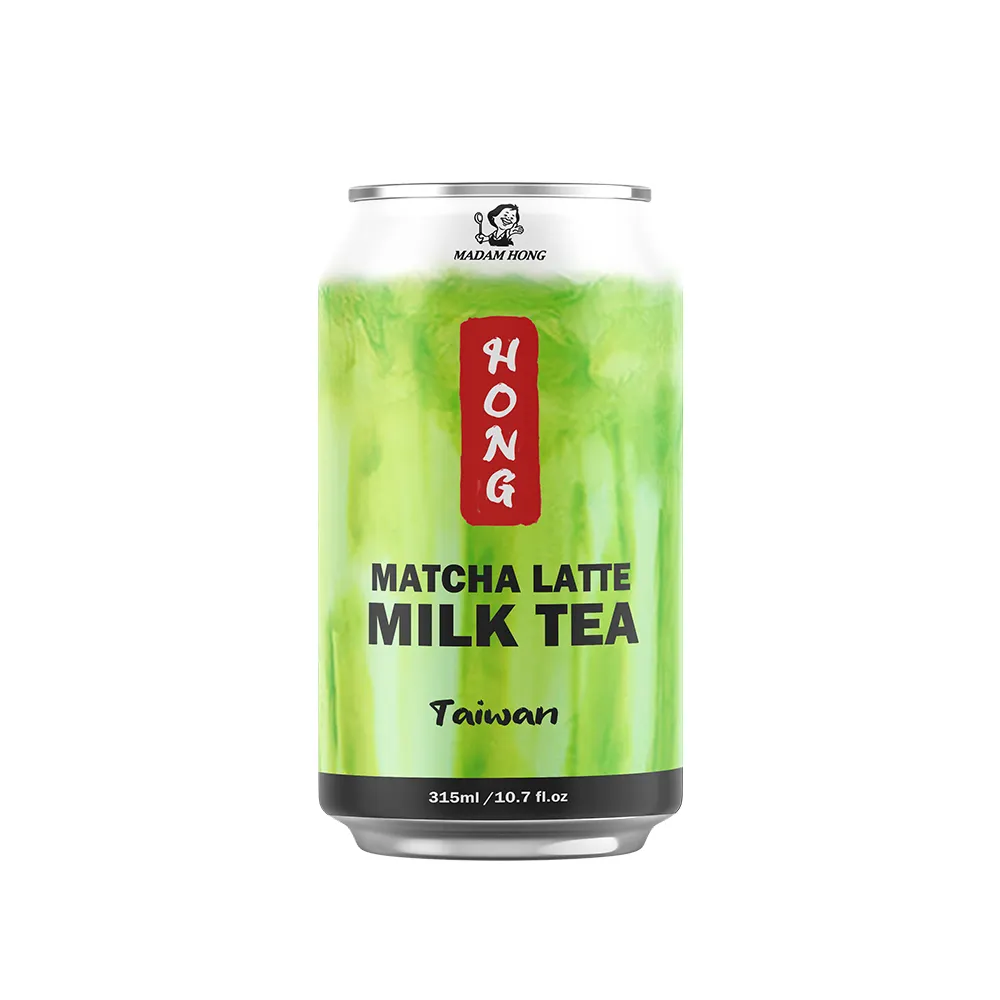 Madam Hong 315ml instant matcha latte milk tea drink MIT in Taiwan