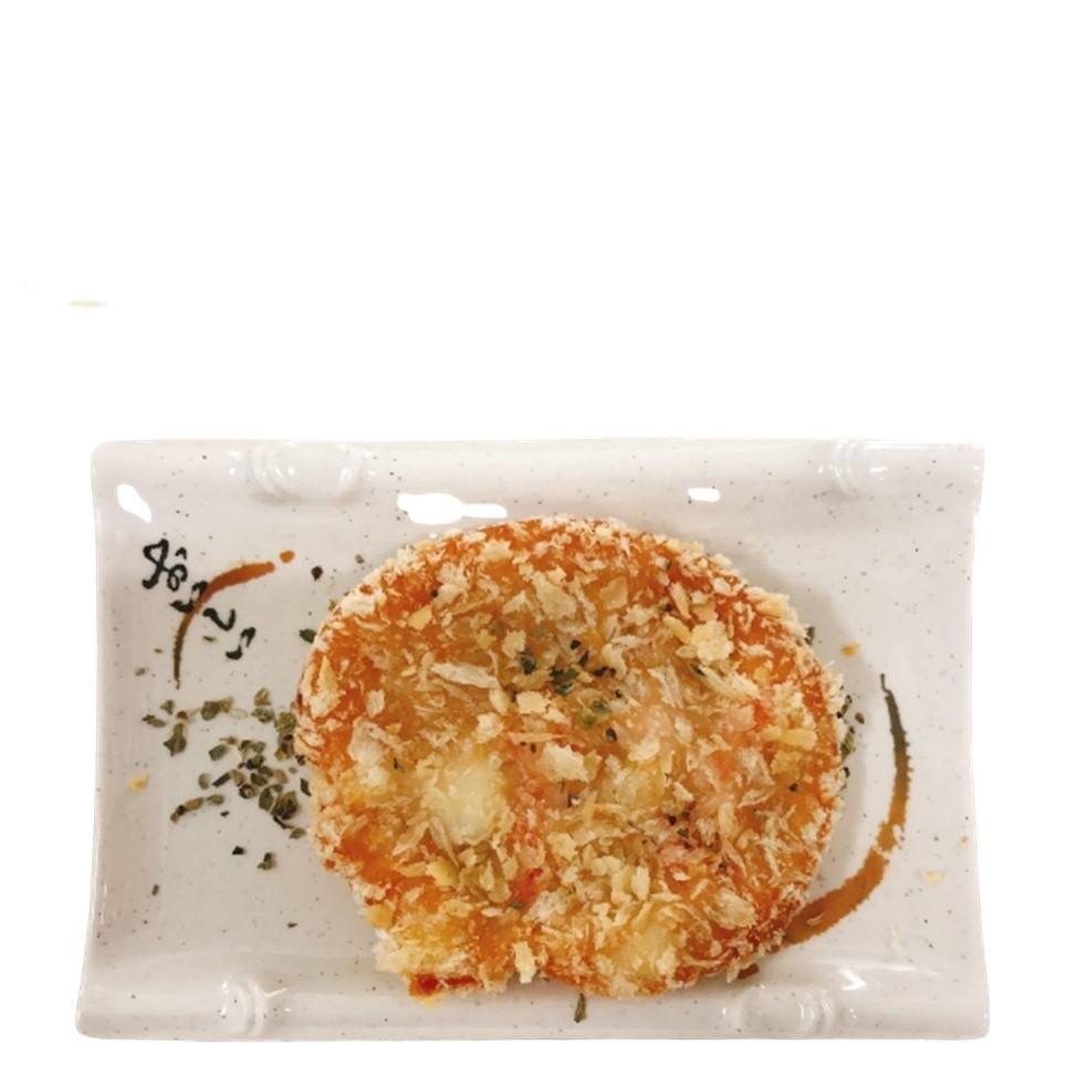 Прямая поставка с завода Li An Shin Золотой хрустящий стейк креветки со вкусом для Тайваньского завтрака