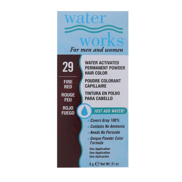 Water Works Hair Color, 29 Fire Red, 0.21 Oz