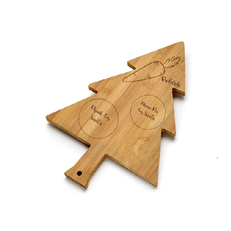 Christmas Tree Bamboo Cheeseboard Board