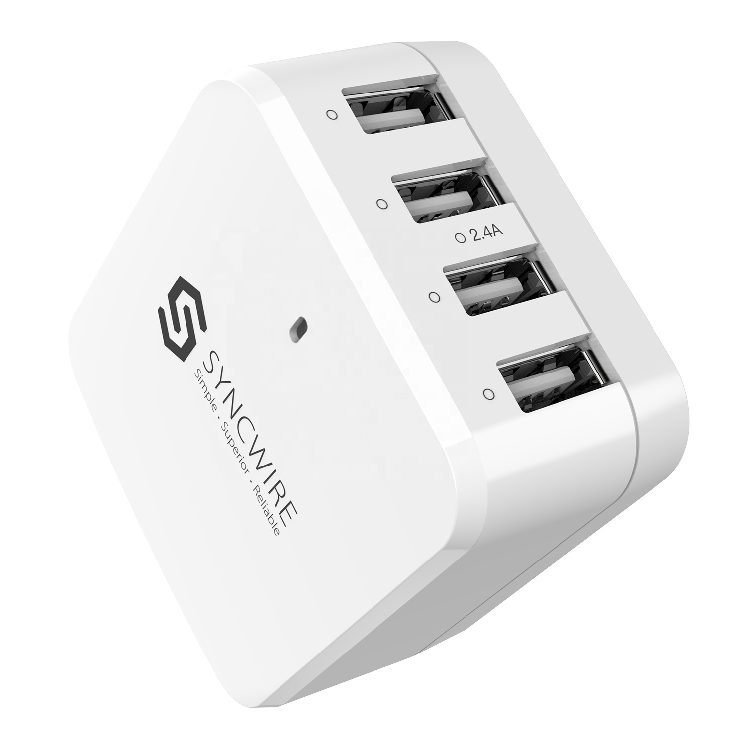Обновленное Сетевое зарядное устройство Syncwire с 4 USB-портами 48 Вт/9,6 А