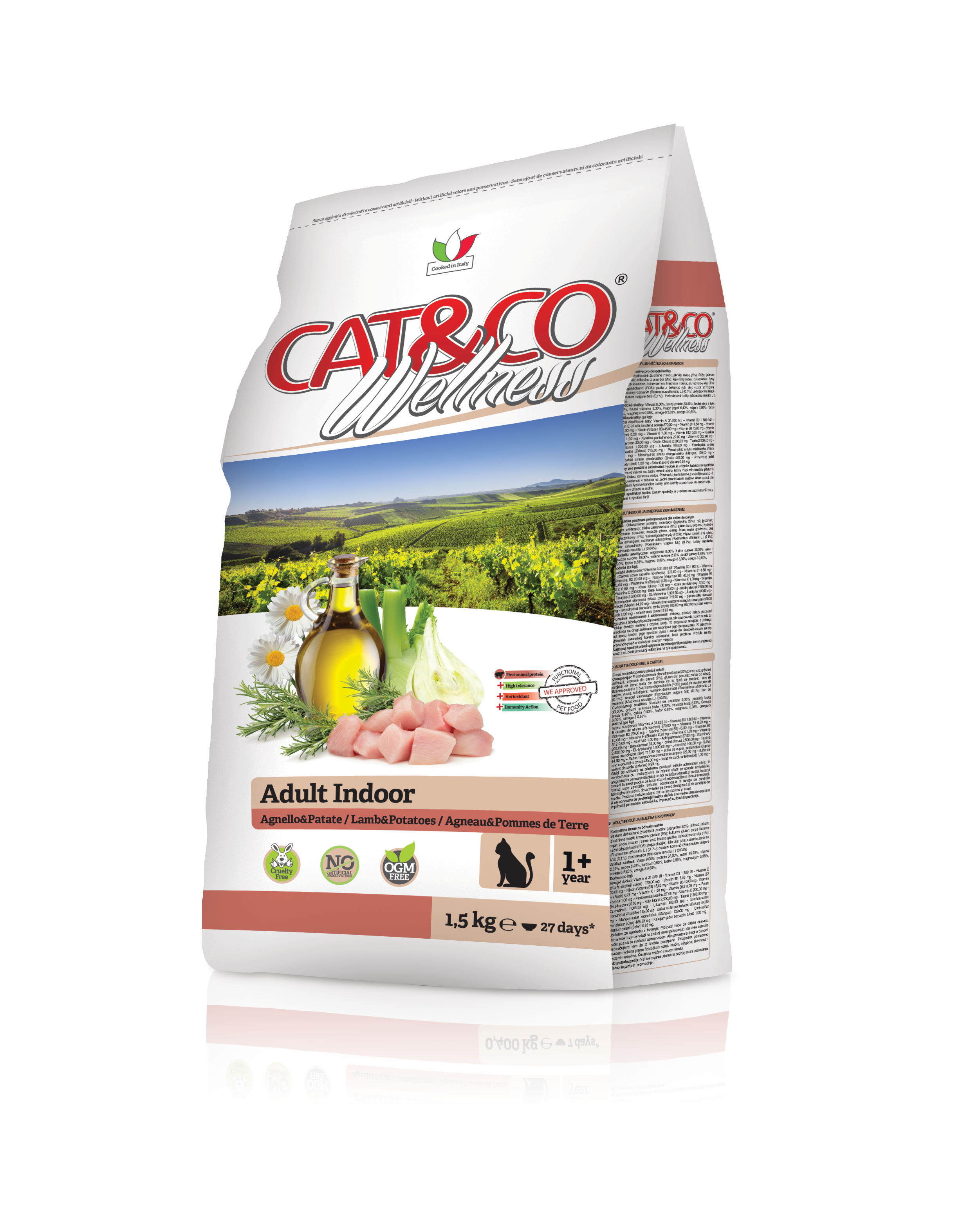 Factory Price - Indoor Adult Cat Food with Lamb and Potatoes