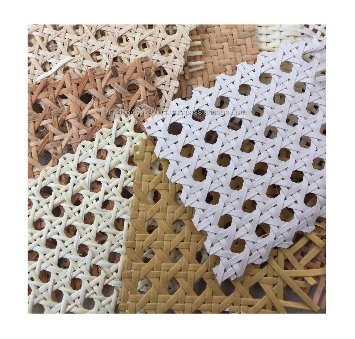 Medium Close Rattan Cane/Herringbone Cane Webbing Natural Color Cane Webbing Closed Rattan Mesh