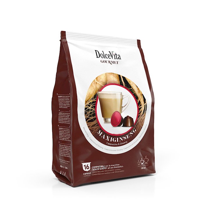 Кофейные капсулы Dolce Vita MaxiGinseng - Dolce Gusto, 64 шт. в коробке