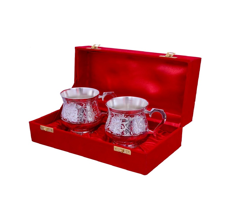 Best Quality of Brass Mug With Silver Plated