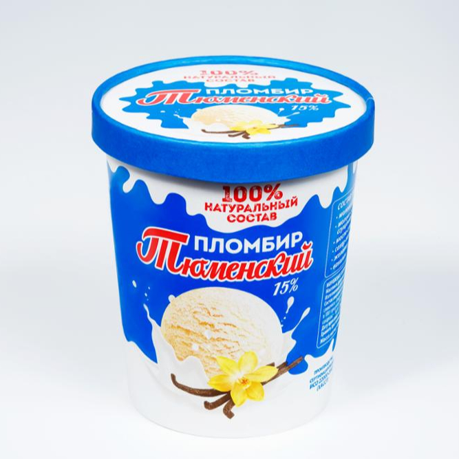15% ванильный бумажный стаканчик для мороженого