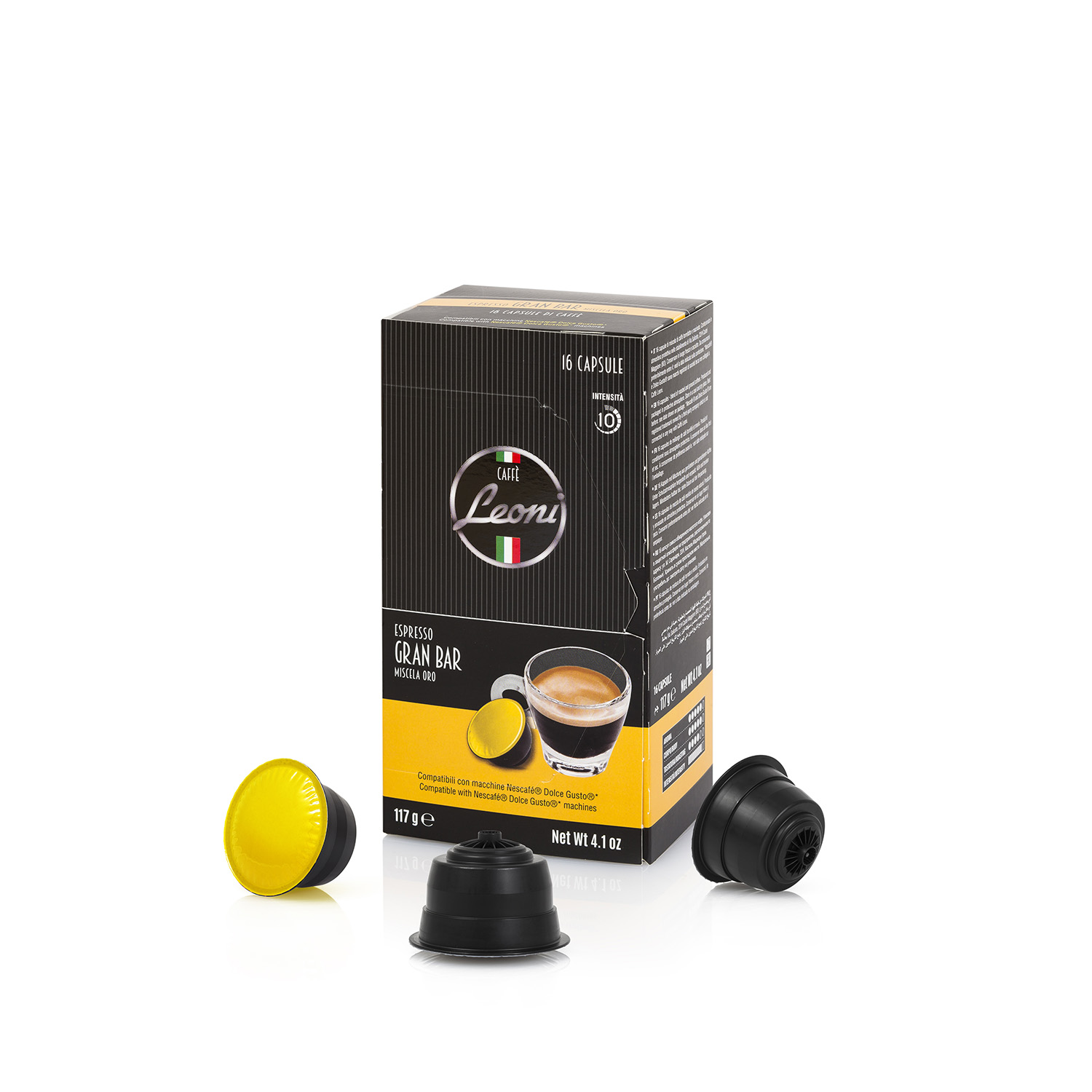 Пластиковые капсулы Dolce Gusto Leoni, Сделано в Италии