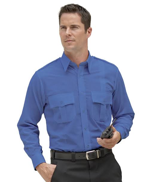 OEM royal blue long sleeve design cheap work security guard uniform coverall