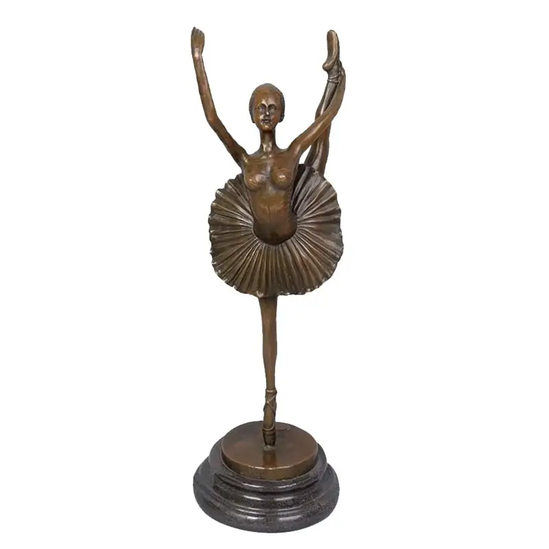 Hand cast decorative sculpture gifts famous bronze statue of a ballerina