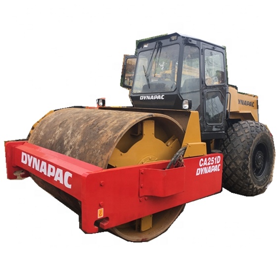 Подержанный дорожный каток Dynapac CA302 /CA301D /CA251D / CA25D/CA30D, одиночный барабанный каток для дорожной техники