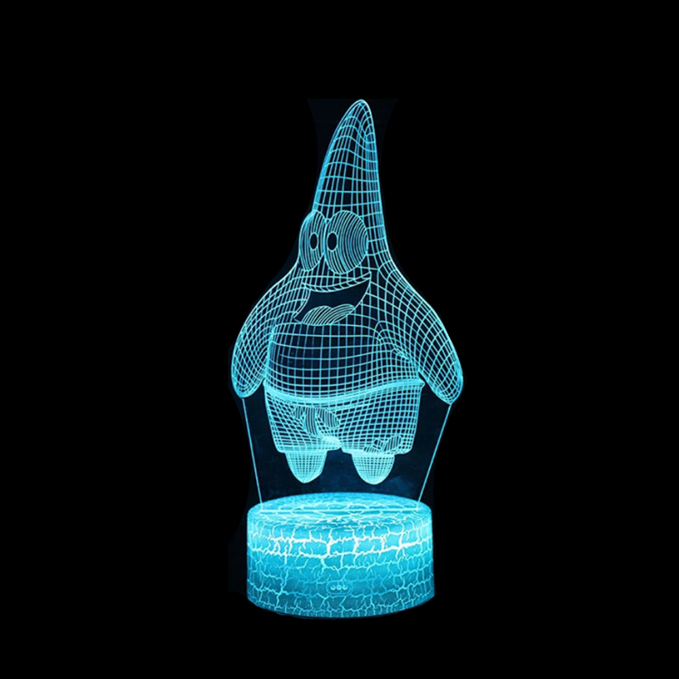 Сенсорная настольная лампа jinduojie на заказ, прозрачная 3d акриловая Светодиодная лампа с диммером, основа для ночного освещения для детей