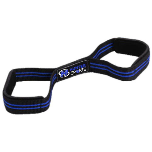 High quality Weight lifting wrist straps figure 8 neoprene padded cuff loop dead lift