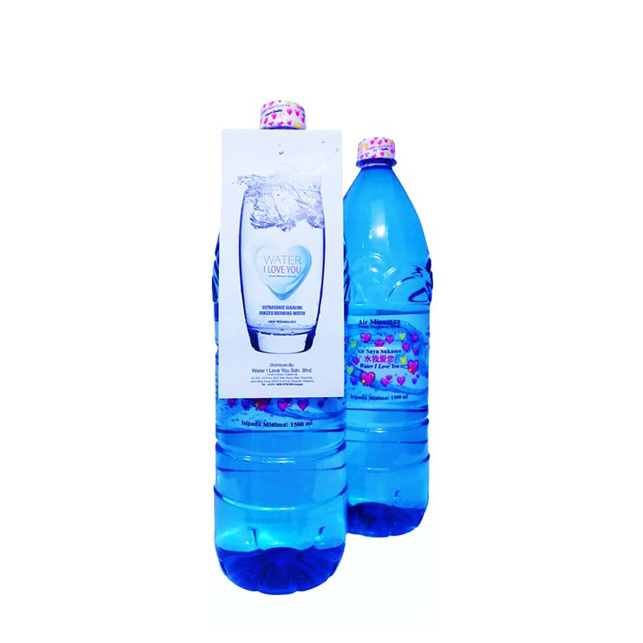 Family Package Halal Certificate Health Drink Ultrasonic Alkaline Ionized Water 1500ml 60 Bottles for 1 month