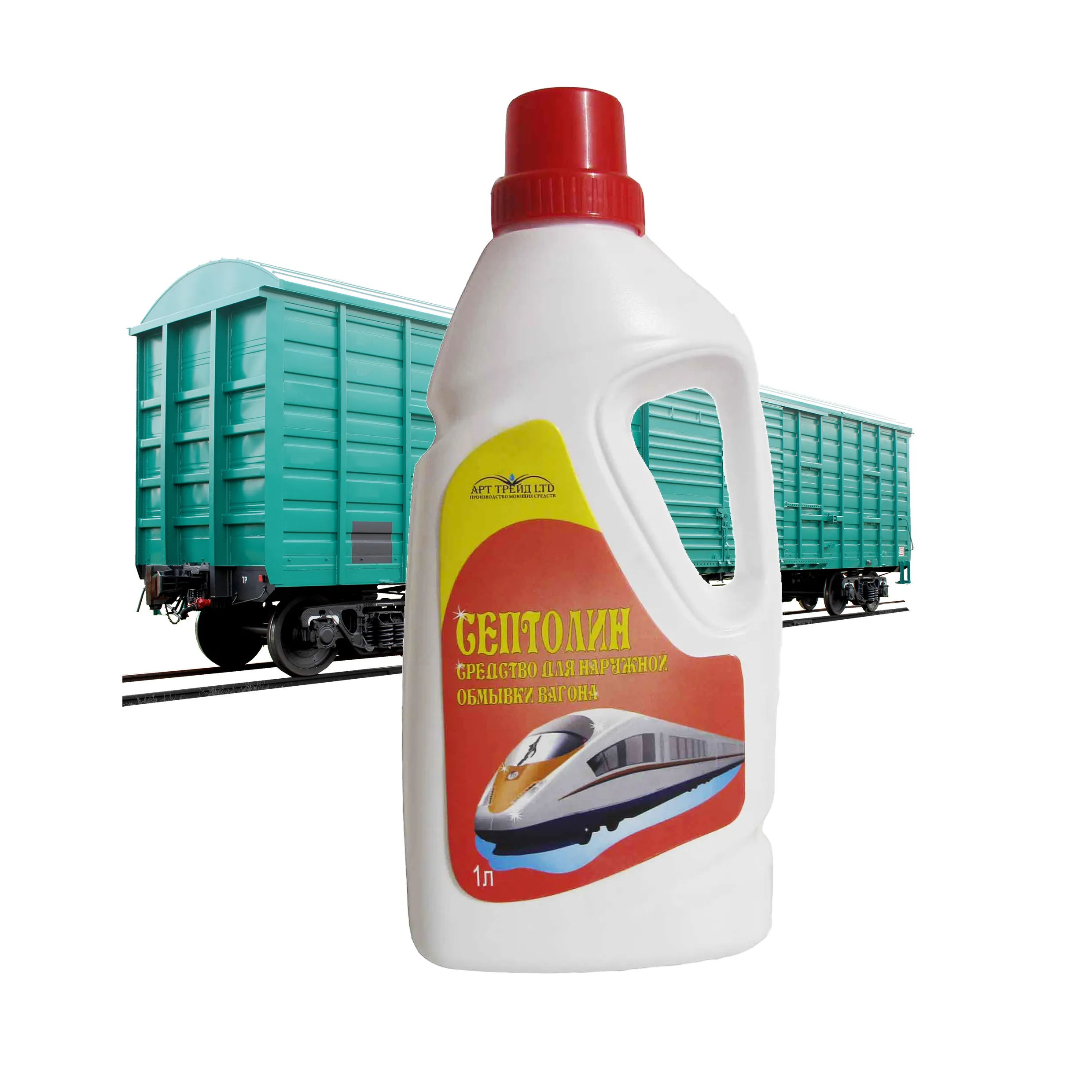 Train carriage cleaning agent  for traces rust and lime deposits oily contamination removing  metal corrosion inhibitor