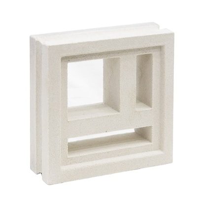 Ventilation block 4 grooved-sideds to decorate building wall and facade