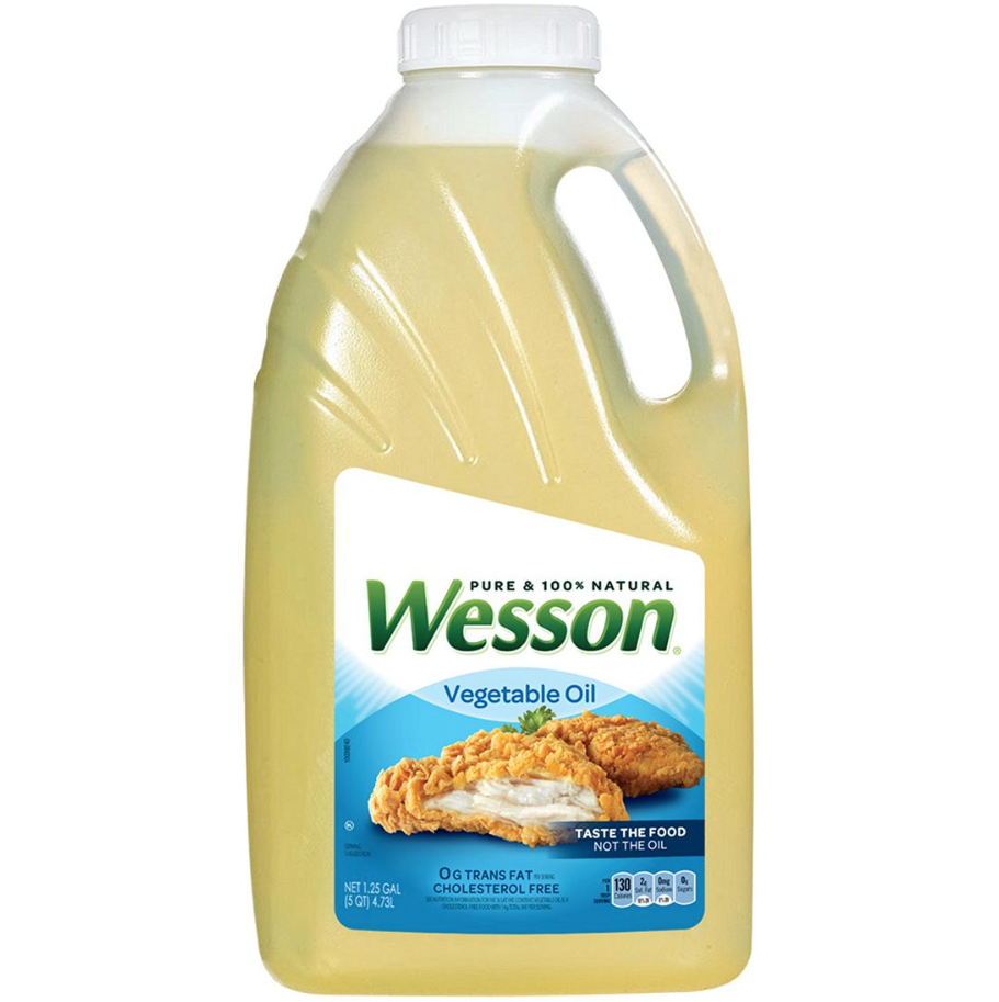 Wesson растительное масло в бутылках 5 квартов