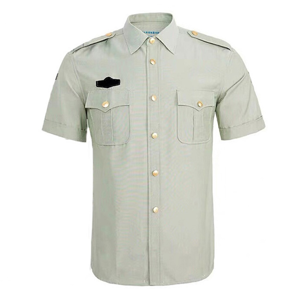 Industry Security Guard Uniform Shirts Cheap Security Uniforms | Security Guard Dress Uniform With Turn-Down Collar
