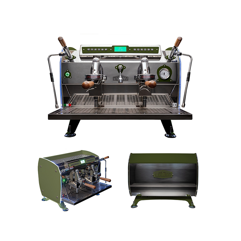 Профессиональная кофейная машина multikettle Apollo Военный Зеленый итальянский дизайн доступен для продажи