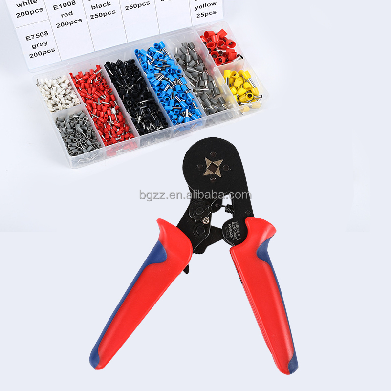 6mm2 four-sided crimping pliers for pre-insulated terminals