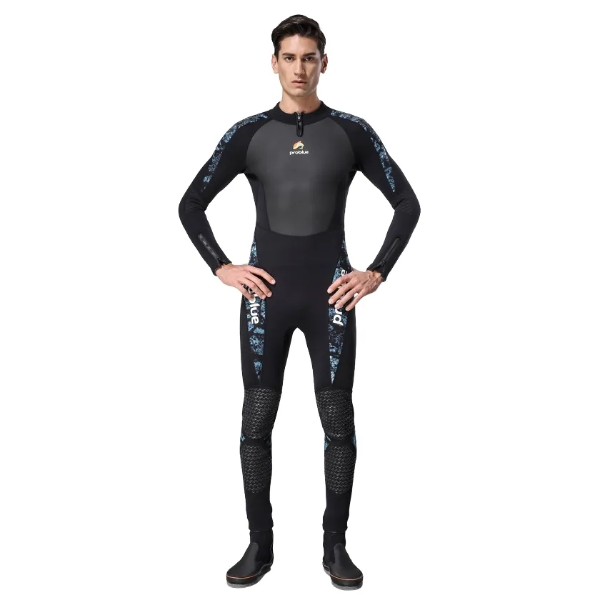 RW-929 - High quality neoprene wetsuit 3mm male full suit for SCUBA diving