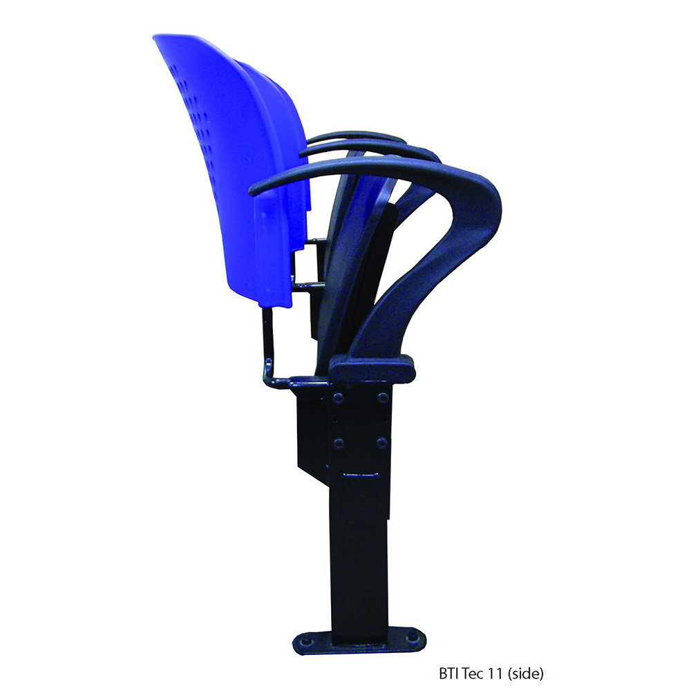 Lecture Stadium Auditorium Chair TEC 11 B Long Lasting Solid Strong Moulded Metal Pedestal Polypropylene Writing Tablet