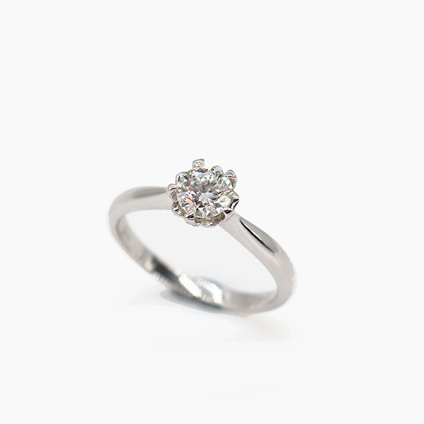 Заводские продажи высокое качество 0.50ct Настоящее бриллиант обручальное кольцо на 14K 585 Белое золото держать сертификат обручальное кольцо