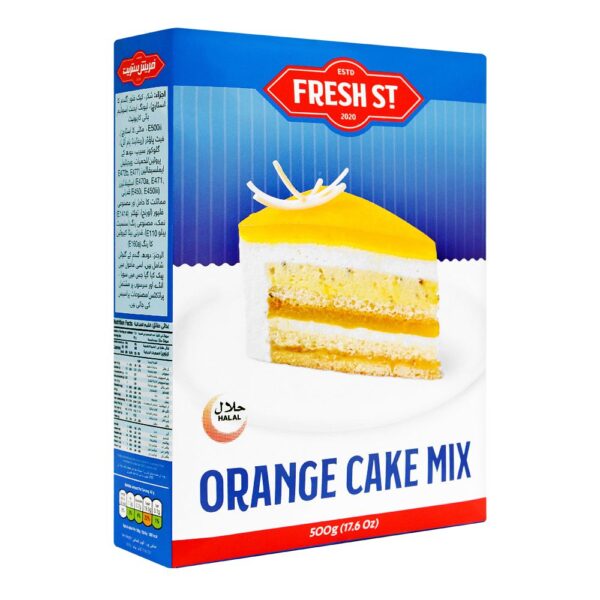 Fresh St Orange Cake Mix 500gm Cake Premix Powder Max Bag Packaging Food Small Weight Sugar Edible Cake Ready To Cook