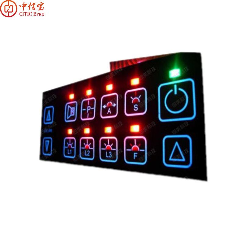 С подсветкой мембранный переключатель клавиатуры led