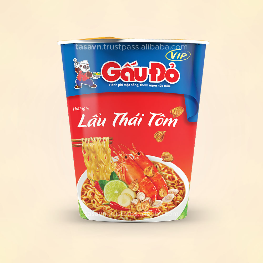 Оригинальный GAUDO лапша быстрого приготовления пряный вкус креветок 65гр x 24 чашки в коробке