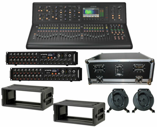Высококачественный цифровой микшер для прямого эфира HP M32R + сценический бокс DL32 + катушка с кабелем 150 'Cat5