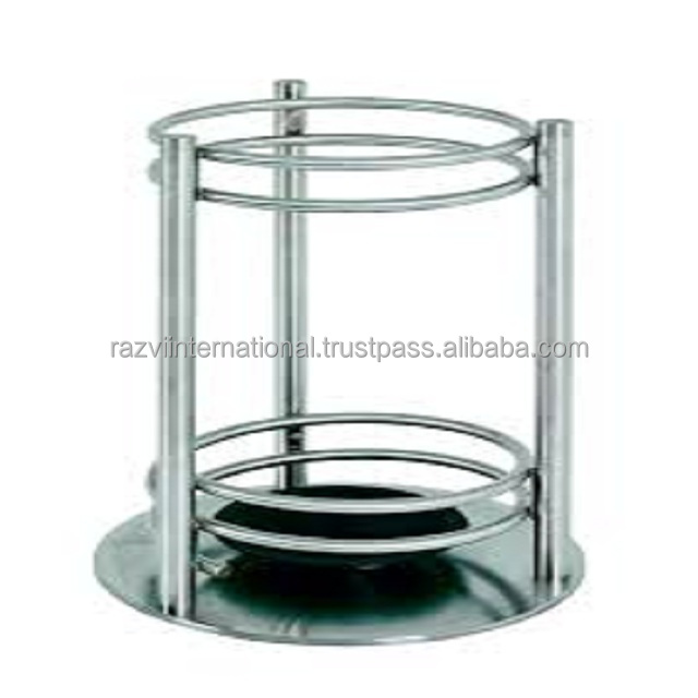 Shiny plated umbrella stand