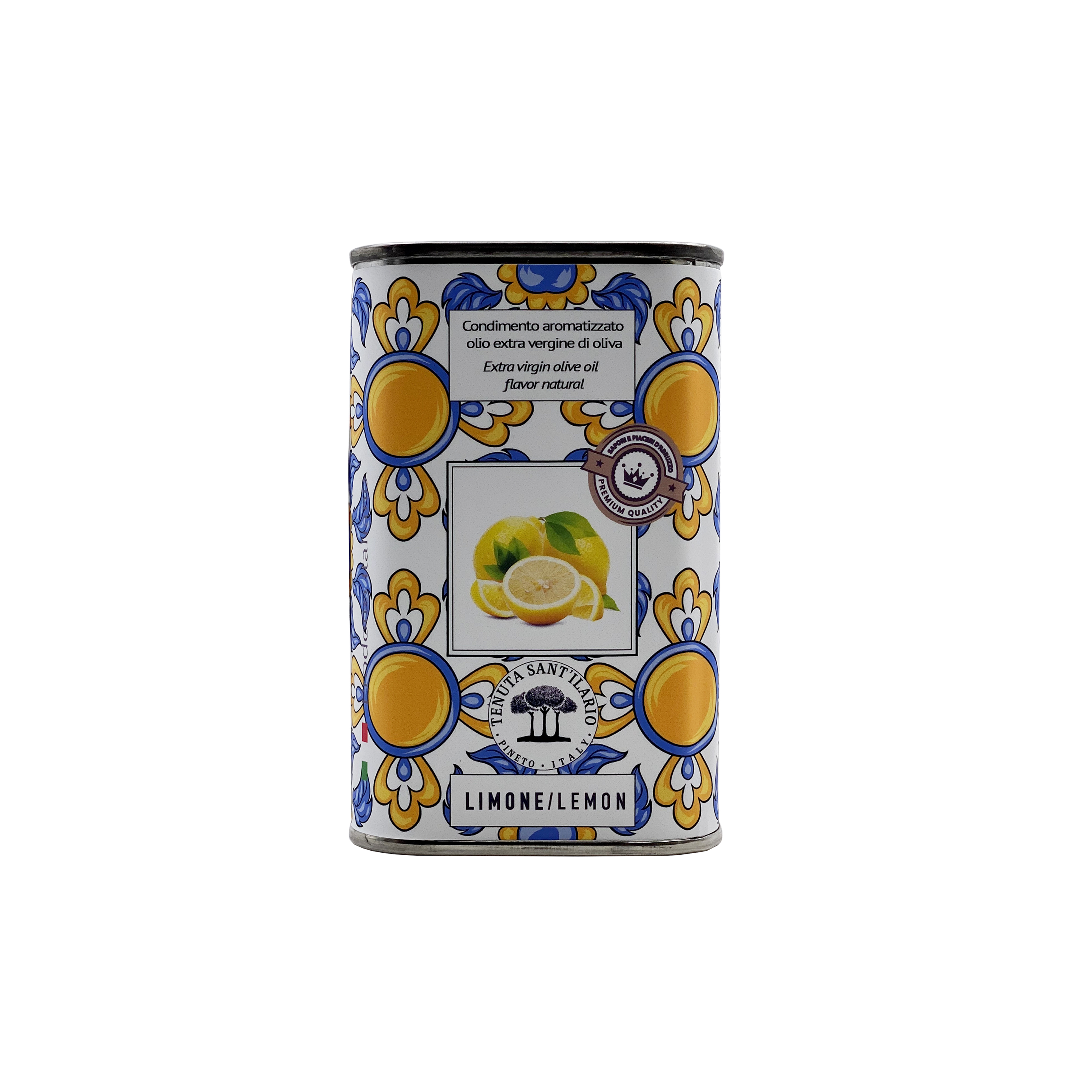 "MAIOLICA LEMON" 250ml Lemon Flavoured Extra Virgin Olive Oil Premium Italian Seasoning Condiments Packaging Color Natural Type
