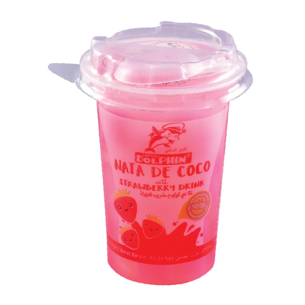 Клубника с фруктовым напитком Nata De Coco 270 мл [Captain Dolphin]