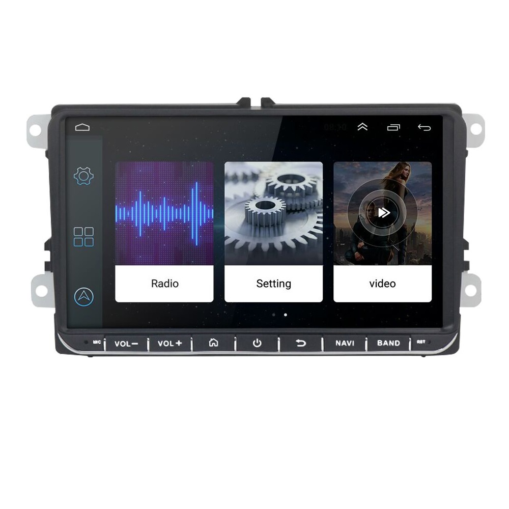 Автомагнитола 2DIN, 9 дюймов, Android, GPS-навигация для VW Volkswagen Skoda Golf 5 Golf 6 Polo Passat B5 B6 Jetta Seat