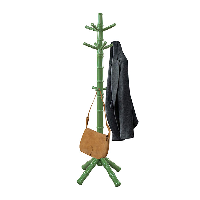 Hot Sell Big Bang Bamboo Inspired Design 6 Hook Coat Hanger Stand Garment Rack Bamboo Green Color In Competitive Price