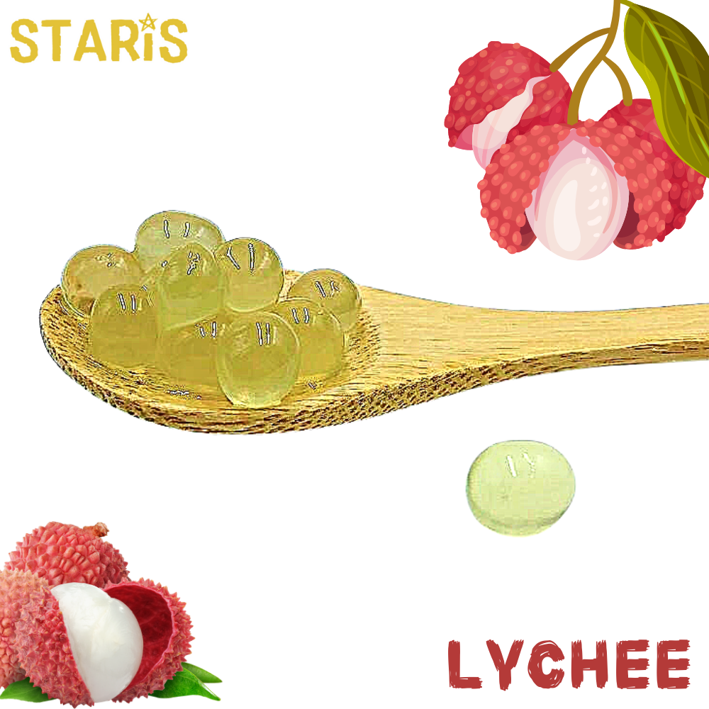 [Sample order]FREE SHIPPING Lychee Juice Flavor popping boba Taiwan pearl tapioca halal