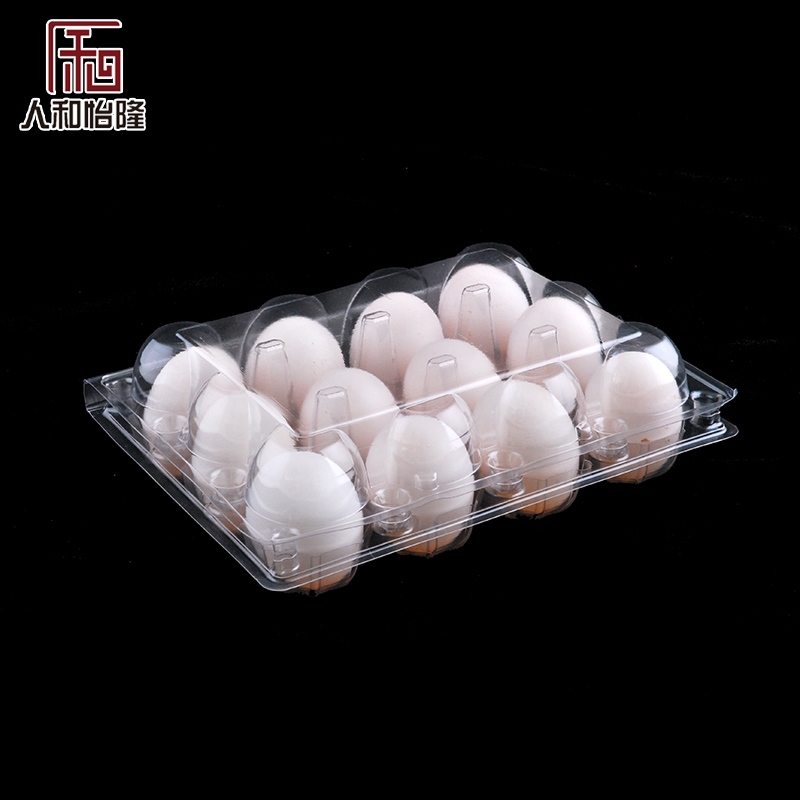 Disposable Plastic Chicken Egg Tray 12 Holes Cells Egg Packing Packer