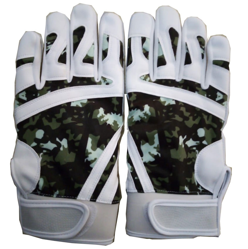 Genuine leather comfortable custom design baseball gloves batting gloves |Sublimate design Colors