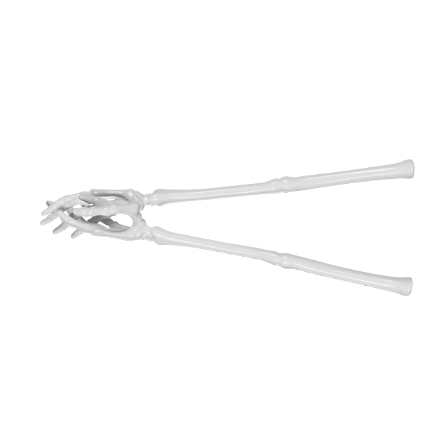 newest design salad serving set plastic skeleton