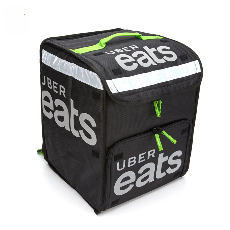 Uber eats рюкзак для доставки еды, Термосумка-холодильник для пиццы, изолированная пластиковая велосипедная сумка с логотипом