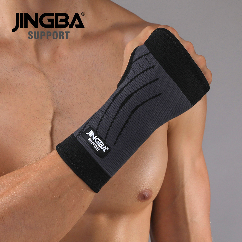 JINGBA поддержка 1 шт. нейлоновый браслет фиксирует запястье в едином положении во время занятий легкой атлетикой, боксерские обертывания