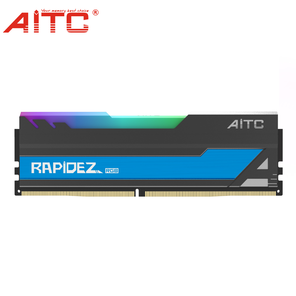 Синий ddr4 ОЗУ 8 Гб 2666 МГц память для настольного компьютера с RGB светодиодом